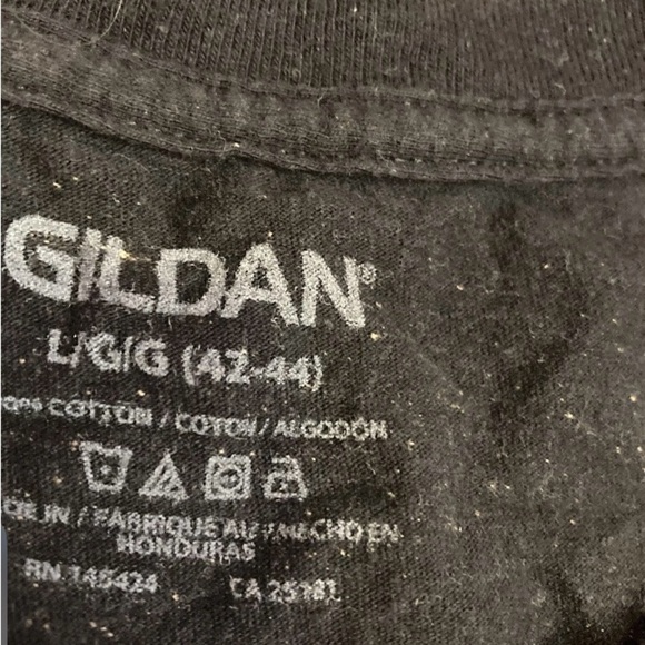 Ladies Gildan Bleached Sugar Skull T-Shirt Halloween Spooky - Picture 3 of 3